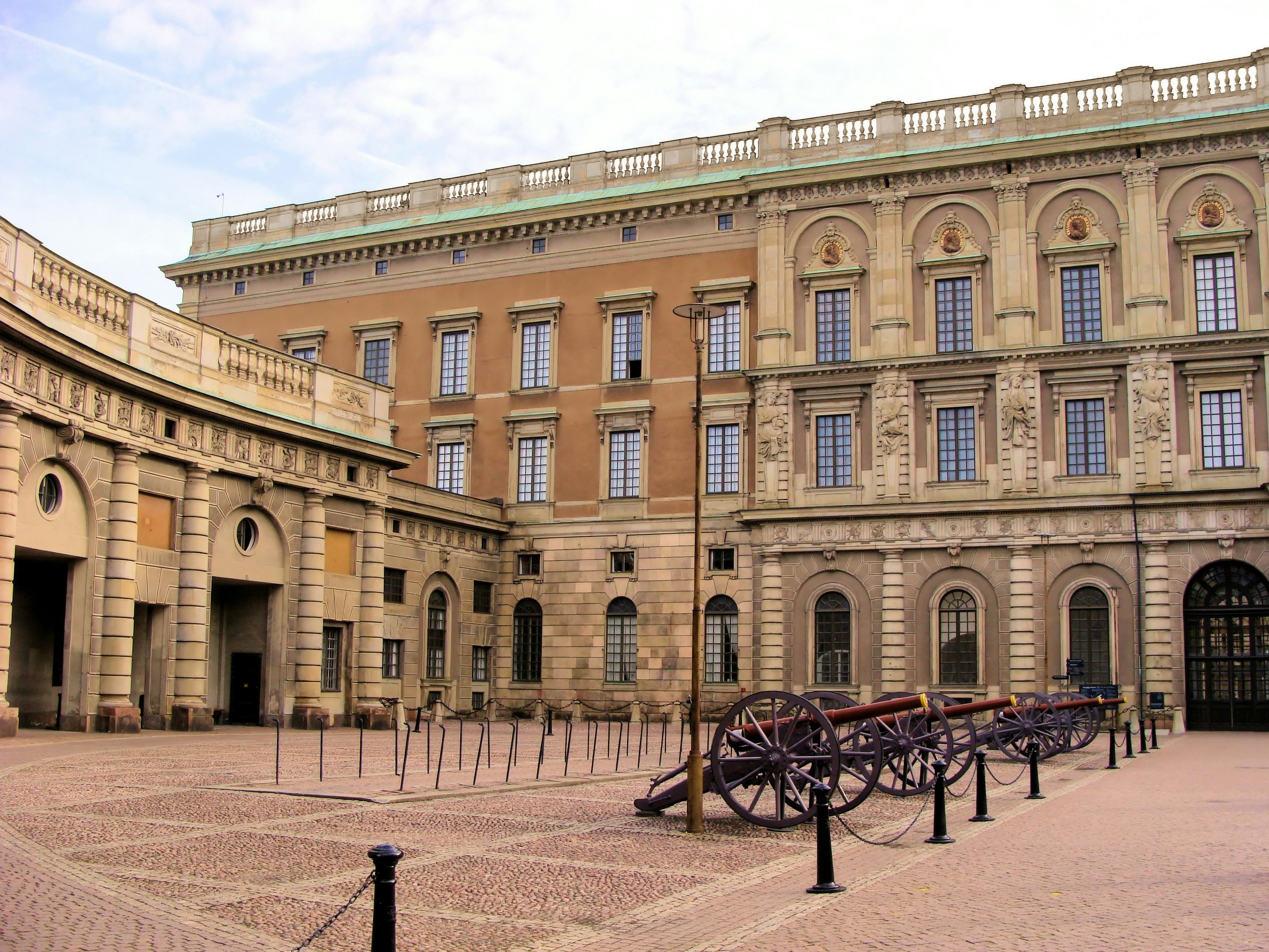 Outer courtyard at Stockholm's Royal Palace