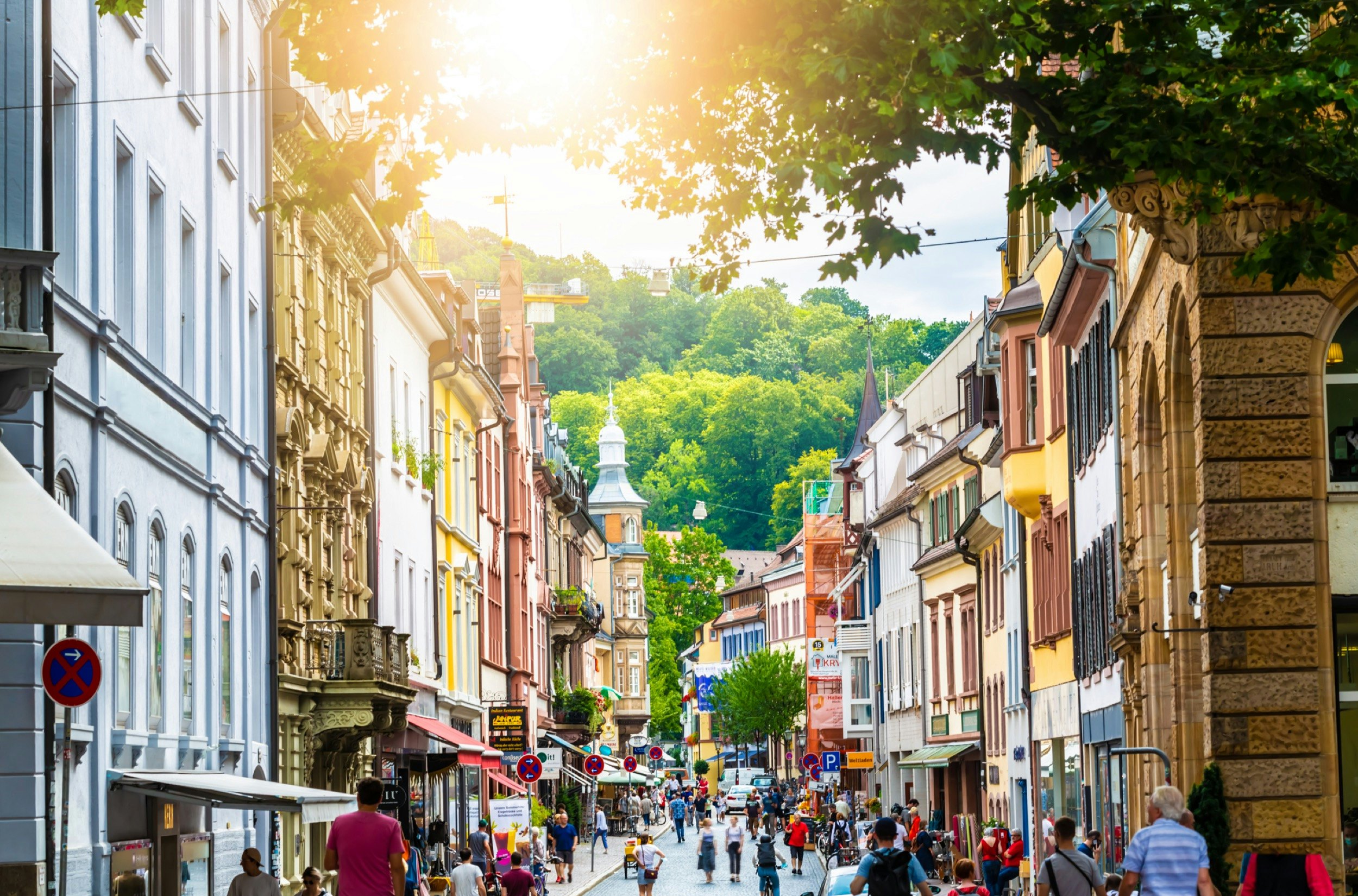 Downtown Freiburg in Germany
