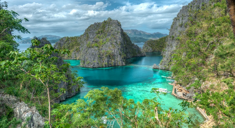Coron Island in the Philippines.