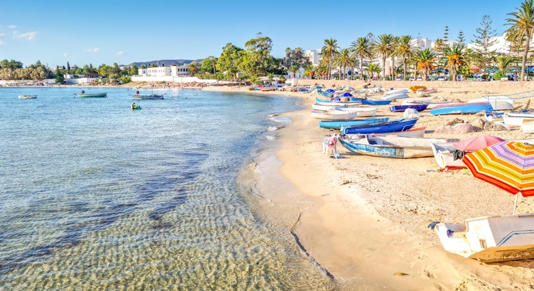 View of the beach in Hammamet, Tunisia, License Type: media, Download Time: 2025-02-04T14:21:45.000Z, User: sashabrady26, Editorial: false, purchase_order: 65050 - Digital Destinations and Articles, job: Lonely Planet, client: Photo haul, other: Sasha Brady